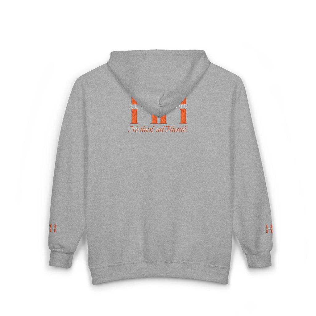 HuslteHood Full Zip embroidery Hoodie
