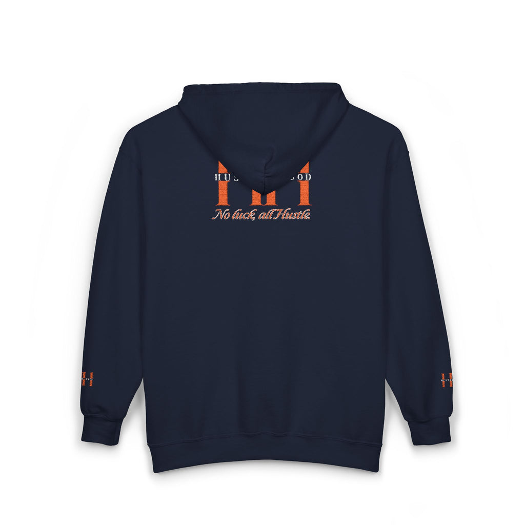 HuslteHood Full Zip embroidery Hoodie