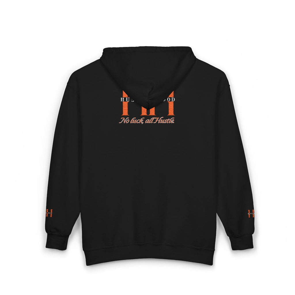 HuslteHood Full Zip embroidery Hoodie