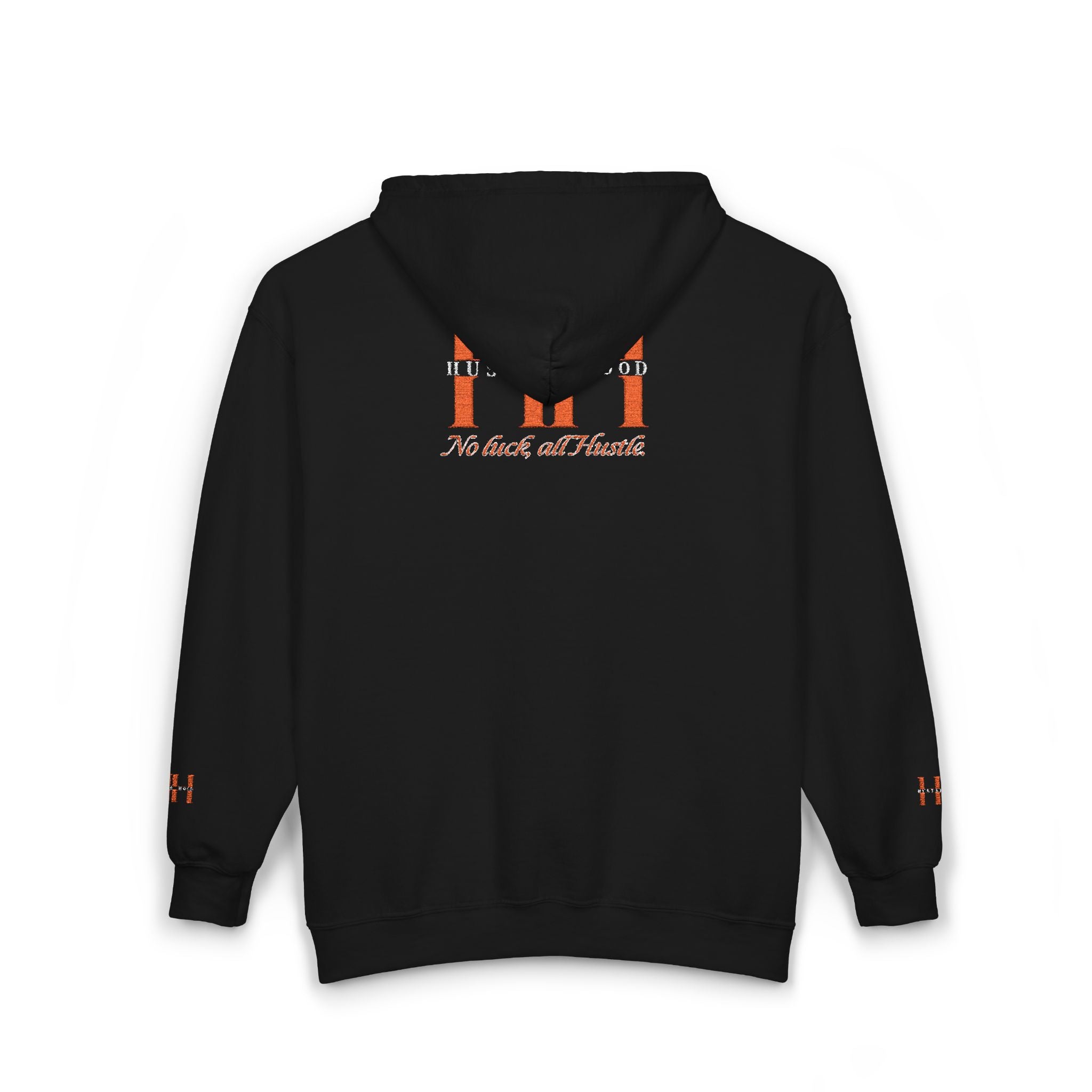 HuslteHood Full Zip embroidery Hoodie