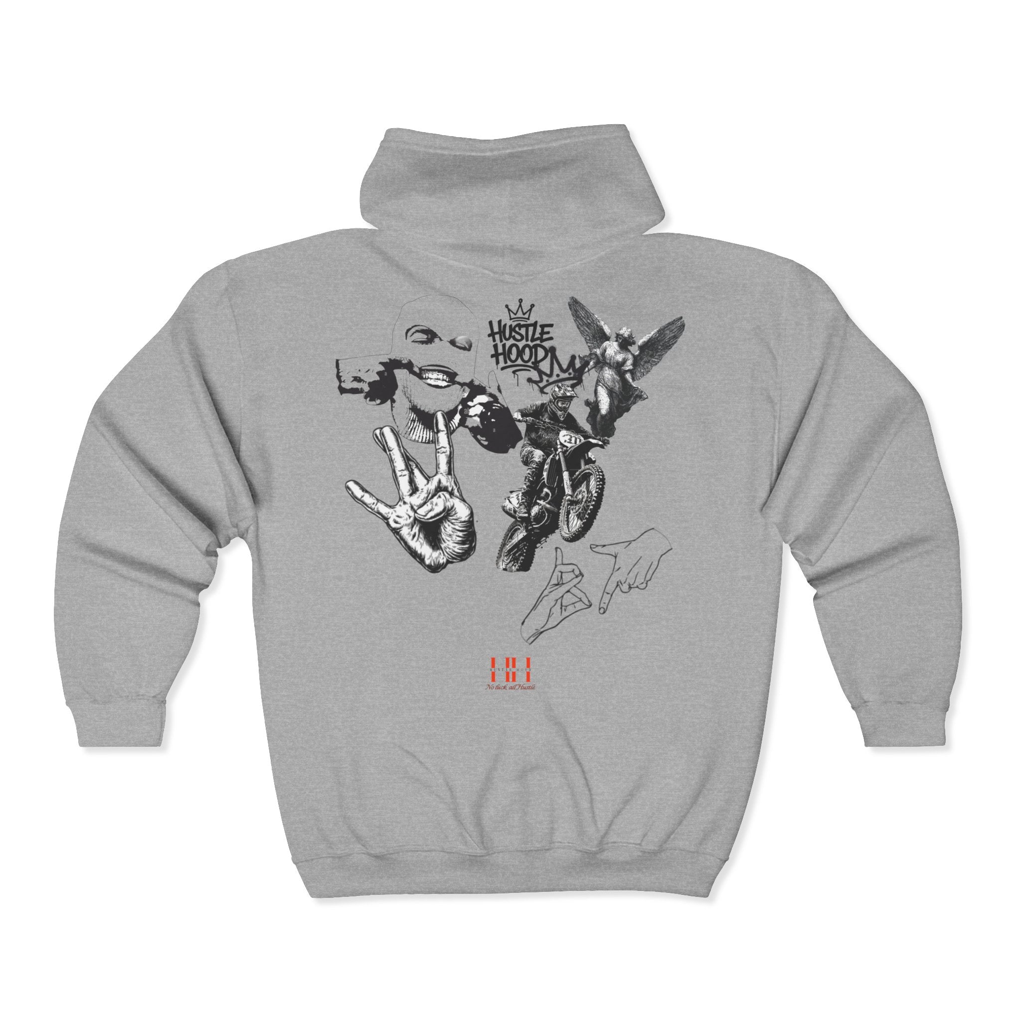 HustleHood Full Zip Hoodie II