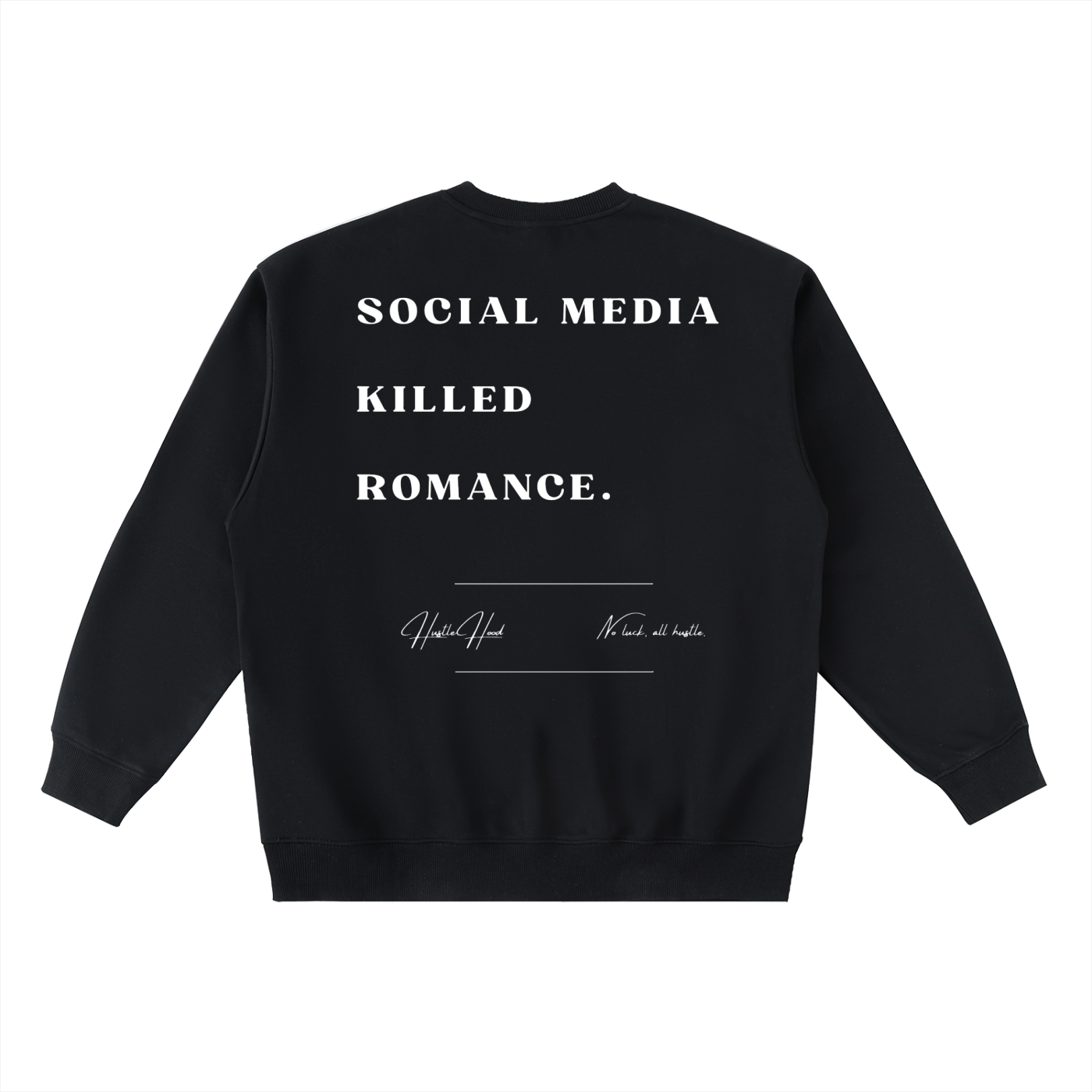 Oversized Crewneck Taped Sweatshirt