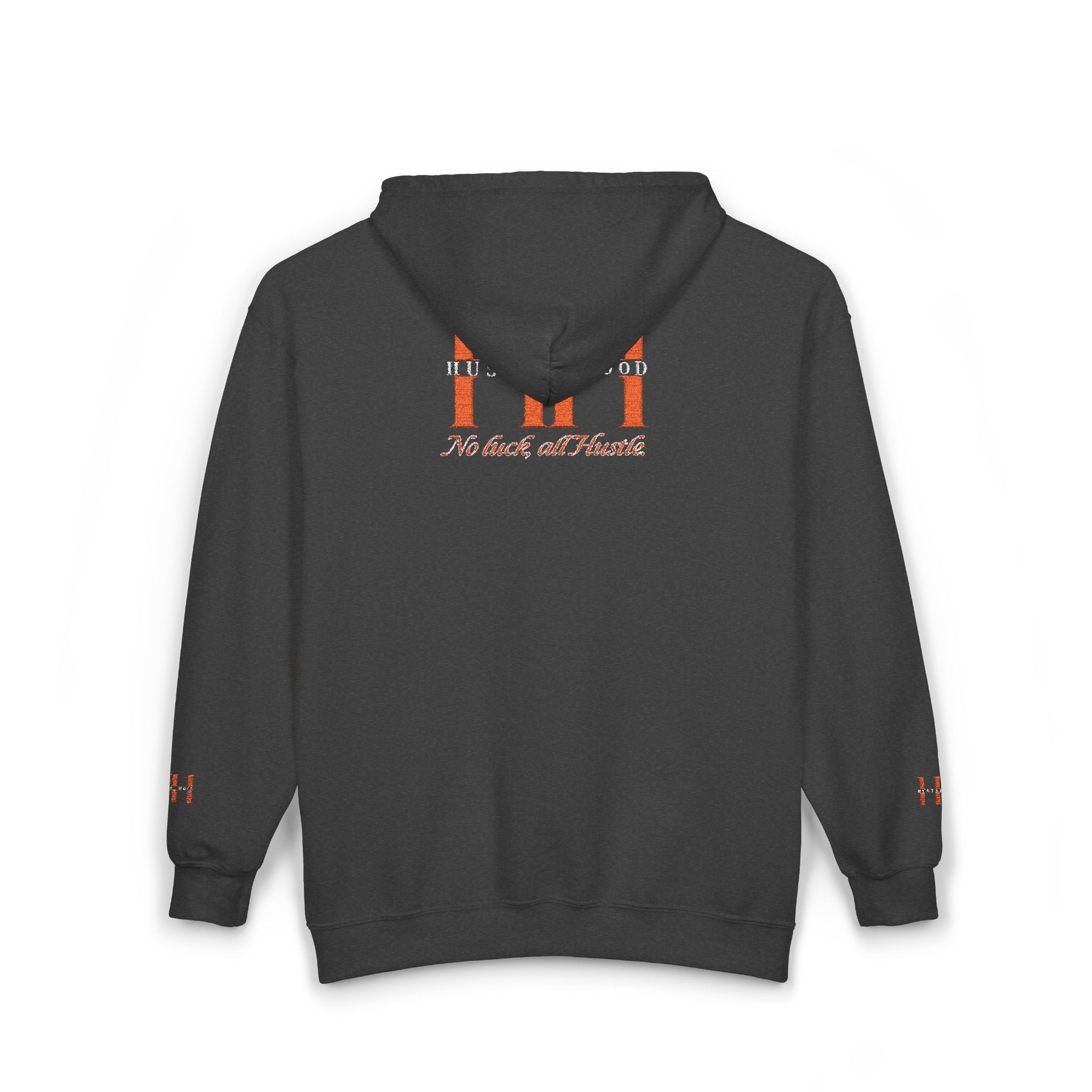 HuslteHood Full Zip embroidery Hoodie