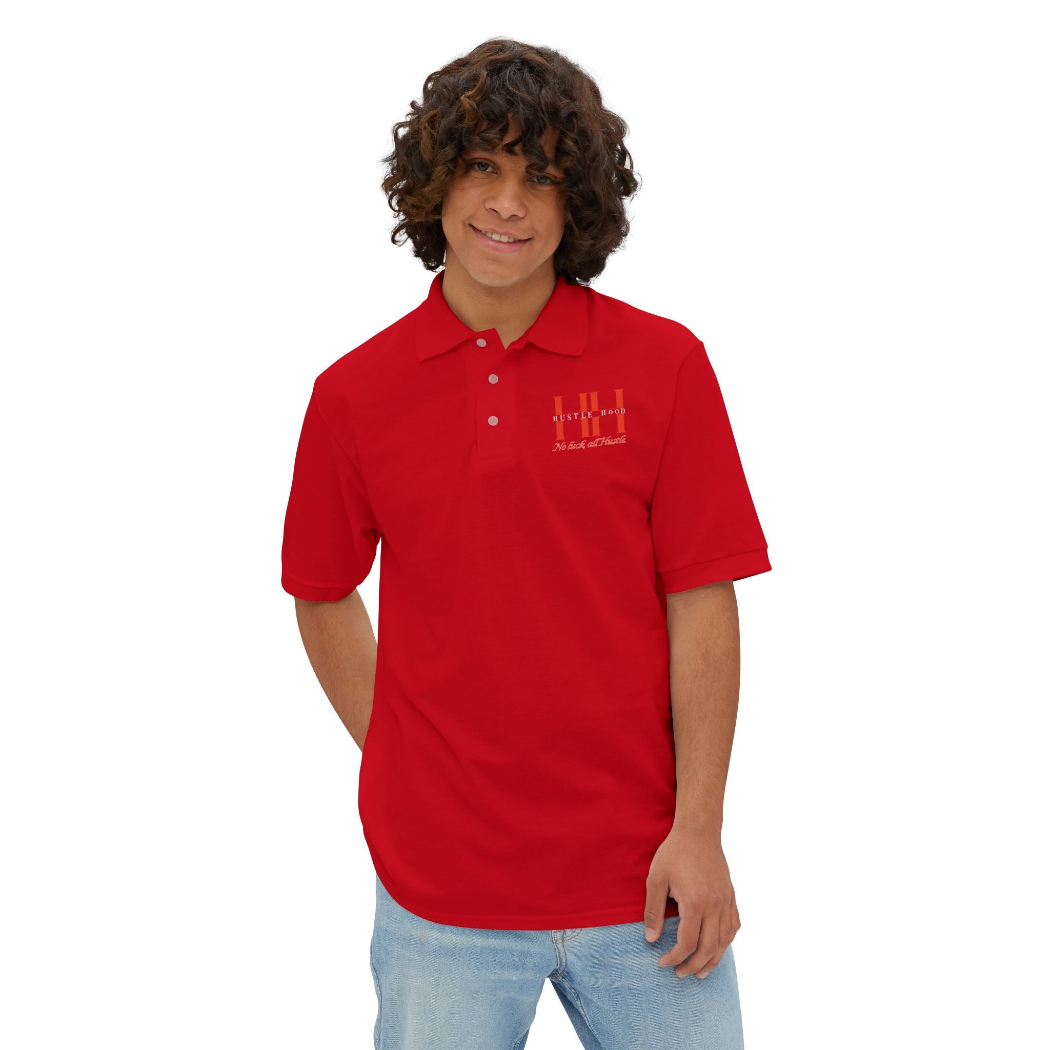 HustleHood Stylish Piqué Polo.